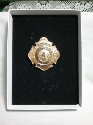 Vintage - Firemens Hat Badge - Honorary West Ridge Hose Co.  Lieutenant 4