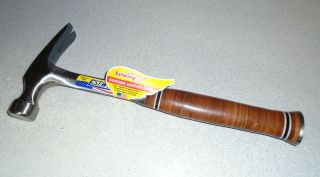 Estwing Usa E20s All Steel Hammer 20 Oz Leather Wrapped Grip Handle 13 3/4 " Long