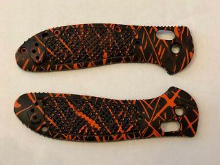 Custom - Benchmade Griptilian Scales - Orange & Black - Unique