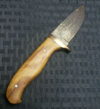 Vintage Wood Handle Brass Knife