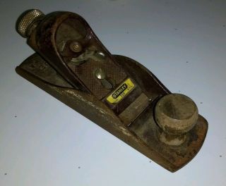 Vintage Stanley No.  220 Wood Plane Made In Usa