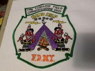 Fdny York Fire Patch Fabulous Field Communications Unit Help Indian Tee Pee