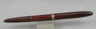 Fisher Bullet Burgundy & Gold Space Pen Ballpoint Pen - Made In Usa
