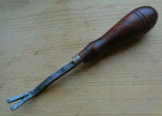 Antique Vintage Wood Handle Small Hand Held Nail Tack Puller Tool