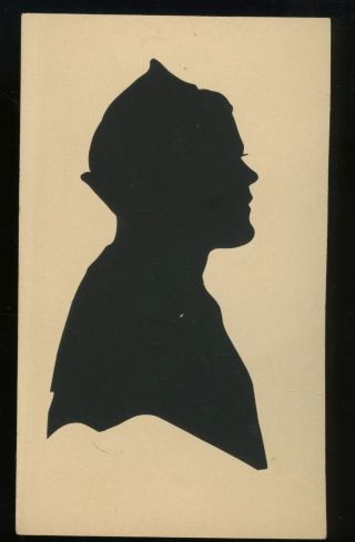 American Navy Sailor,  Novelty,  Cut Paper Silhouette Post Card