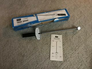 Vintage Sears Craftsman 1/2 " Drive Torque Wrench 0 - 150 Ft - Lb 9 - 44649 Nos Box