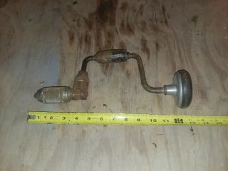 Two Vintage Ratcheting Braces,  Stanley No.  945 - 8 " And Peck,  Stow & Wilcox 4810