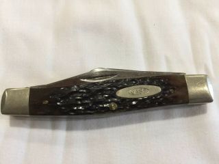 Folding Pocket Knife Case Xx Usa 6375 Blade Tip Broken Look