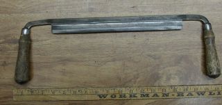 Old Tools,  Vintage Lakeside Draw Knife,  18 - 1/2 ",  1 - 3/8 " X 12 " Edge,