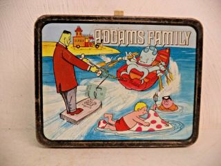 Vintage Addams Family Metal Lunchbox No Thermos