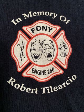 FDNY NYC Fire Department York City T - shirt Sz L Queens Rockaway Beach 3