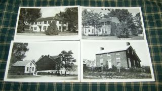 4 Nauvoo Rppc Postcard Houses William Marks Smith Mansion Old Homestead