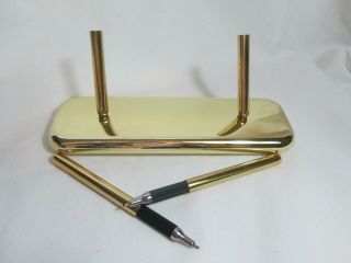 Eldon Emphasis 6000 Brass Double Pen Desk Set 1998