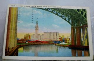 Ohio Oh Union Terminal Cleveland Postcard Old Vintage Card View Standard Post Pc