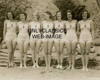 1936 Sexy Bathing Beauty Pinup Girls Ziegfeld Follies Photo Cheesecake Swimsuit