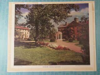 Unc Chapel Hill,  1960s Lithograph,  The Old Well,  On Campus,  Hugh Morton Photo