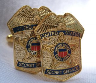 Secret Service " Shield " Cufflinks/ Presidential Cufflinks / White House