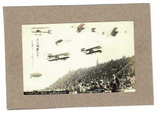Aviation Park Air Show Oct 1910,  San Francisco,  California Real Photo Postcard