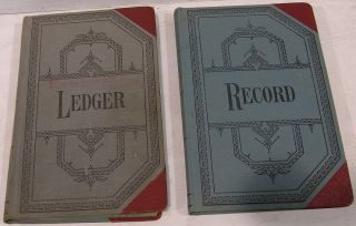 Vintage Ledger And Record Book Vernon 476,  1950 S