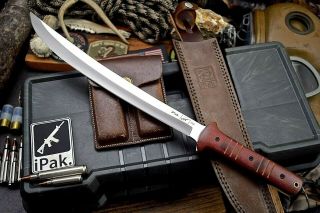 Cfk Ipak Handmade D2 Custom Modern Tactical Short Sword Wakizashi Blade Knife