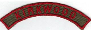 Boy Scout Kirkwood Trs Tkrs Krs Tan & Red Khaki & Red Community Strip