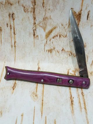 Vintage Usa Edgemaster Fishtail Pocket Knife