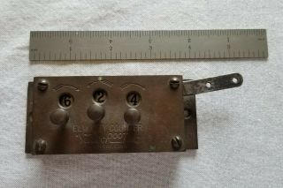 Vintage Brass Elm City Counter Veeder - Root Hartford,  Conn.