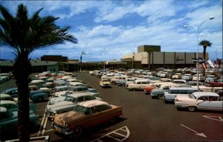 Park Central Shopping City Phoenix Arizona 1950s Cars Nash Metropolitan