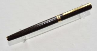Vintage " Waterman " Cotele Grel/black Mottled Fountain Pen C.  1980 