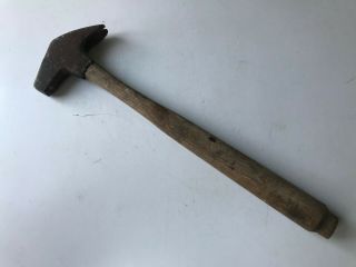 Antique 10 Ounce Primitive Tack Hammer With Claw End,  Virginia Barn Find