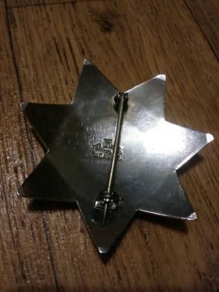 Cool Akron Security Officer Badge 7 Point Star Ed Jones Co Oakland California 2