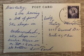 1960 PC,  Camp William Butterworth,  Girl Scouts,  Cincinnati,  Ohio Postmarked 2