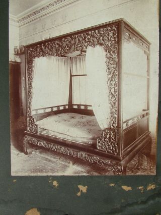 LARGE CABINET PHOTOGRAPH BED OF GENERAL CHINESE GORDAN ROSEWOOD BED 2