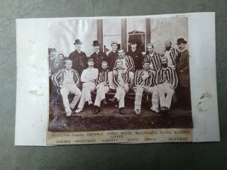 Cabinet Style Photo Of Australian Cricket Team All Named C1880 