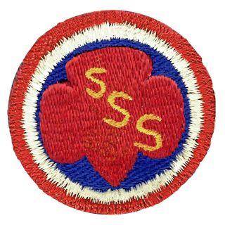 Senior Service Scout Patch Badge Ww2 Civil Defense Official Girl Uniform Sss