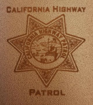 California Highway Patrol CHP Law Enforcement Leather & Stainless 6oz Flask 2