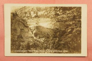 1922 Rppc Diversion Dam Fairfield Mt Montana Real Photo