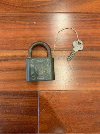 Vintage Safe Lock With Key