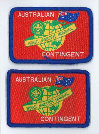 1987 World Scout Jamboree Australia / Australian Scouts Contingent Patch Set
