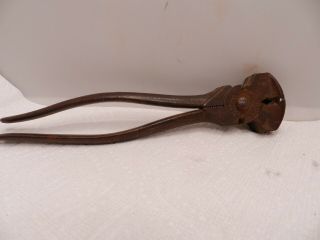 Antique 1907 Crescent Tool Co Heavy Duty Fencing Pliers Tool 10 1/8 " Long