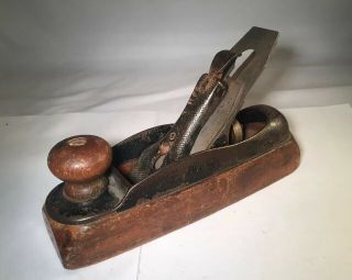 Vintage Stanley No.  22 Transitional Wood Smoothing Plane Type 7 1884 - 86