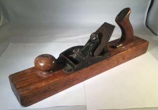 Vintage Stanley Bailey No.  127 Liberty Bell Transitional Fore Wood Plane Type 10