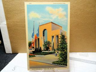 1936 Postcard Texas Centennial Expo Chrysler Building