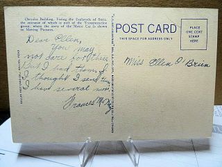 1936 Postcard Texas Centennial Expo Chrysler Building 2
