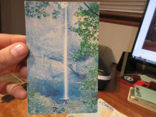 Vintage Old Postcard Oregon Latourel Falls Waterfall Columbia River Gorge Hiway