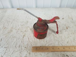 Vintage Pressol Pump Oiler 8 Oz.  05113 Red