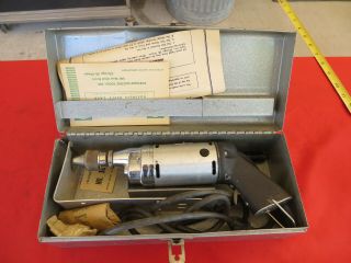 Vintage Portable Electric Tools Hi Power 77 - H 1/4 " Drill W/ Box Instructions