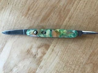 Rare Schrade Cut Co.  Walden Ny 2 Blade Pen Locking Pocket Knife Us Pats Feb 1905