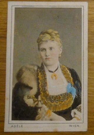 Carte De Visite Cdv – Christina Nilsson Swedish Opera Singer Late 1800s