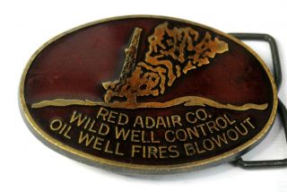 Red Adair,  Wild Well Control,  Vintage Belt Buckle,  Oilwell Firefighters